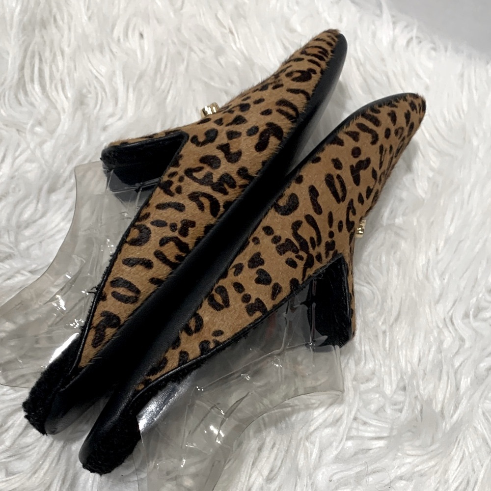 Derek Lam Brown Leopard Print Loafers - Picture 5 of 10